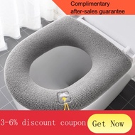 YQ5 Thicken Warme WC Toilet Seat Cover Soft Mat Washable Closestool Mat Seat Case Toilet Lid Pad Bidet Cover Bathroom Ac
