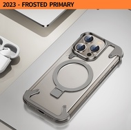 Oatsbasf เคสโทรศัพท์ โลหะ กันกระแทก บางพิเศษ สําหรับ iPhone 15 / 15 Pro / 15 Pro Max / 14 Pro / 14 P