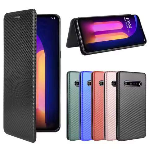 Sunjolly Case for LG V60 ThinQ 5G Wallet Stand Flip PU Leather Phone Case Cover coque capa LG V60 Th
