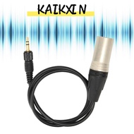 KAIKXIN Balanced Audio Cable, Locking Connector 60cm / 2.0ft 3.5mm to 3pin XLR Cable, 1/8inch TRS Ma
