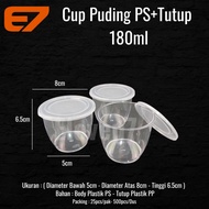 180ml Plastic Pudding Cup - Pudding Cup - Spice Cup - (20pcs)