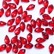 Austrian Crystal Teardrop Glass Beads 50pcs Briolette Waterdrop Pendant Loose Beads for Jewelry Maki