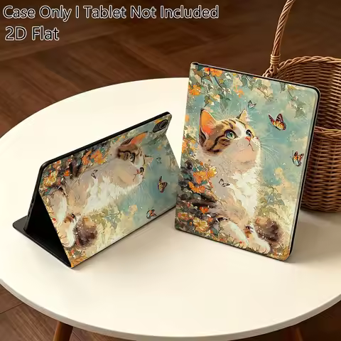 Cute Sleepy Cat For Huawei MediaPad MatePad Pro Air 10.8 T5 T10S M3 M6 M5 C5e SE 11 11.5 Inch Tablet