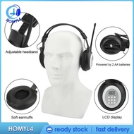 [Homyl4] Headphones, Portable Headset Radio Earmuffs, Digital Radio for Meeting, Walking, Riding