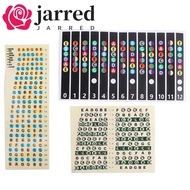 JARRED Guitar Note Sticker Learning Portable Fingerboard Stickers Musical Scale Electric Guitar Begi