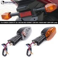 QUENNA 1PC Motorcycle Turn Signal Indicator Light Front or Rear For HONDA CB400 SF CB 1300 600 900 Lamp R9S6