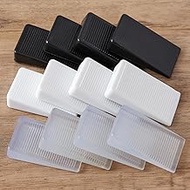 ZZRANYE 12Pcs Plastic Table Shims Level Wedge for Furniture, Wobble Wedges Rubber Shim for Toilet, A