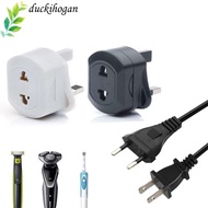 DUCKIHOGAN 2 Pin to UK 3 Pin Wall Sockets Plugs Portable Travel Adapter