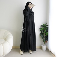 Alaydrus Collection Abaya Black Turkey Muslimah Gamis Umrah Robe Dubai Turkey 857