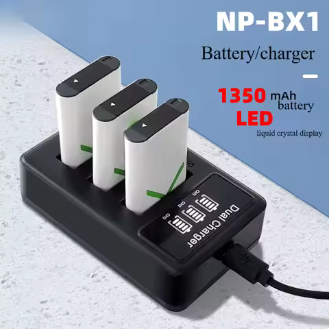 1350mAH Suitable for Sony NP-BX1 battery black card M6 M5 M4 M3 HX50 CX405 X3000 Camera LED LCD Trip