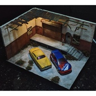 Abandoned Warehouse Diorama 1: Scale Diecast Hotweels Inno64 MiniGT