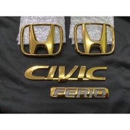 Logo Honda Civic Ferio Ek gold emblem civic ferio ek gold logo
