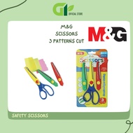 [GY OFFICE] M&G KIDS SCISSORS WITH 3 CUTTING PATTERN 6.5" M&G-KS-65-3/ART SCISSORS/PATTERN SCISSORS