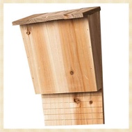 (SJAV) Outdoor Bat House Bat Habitat Box Wooden Decorative Bat Box Shelter Nest Garden Bat House