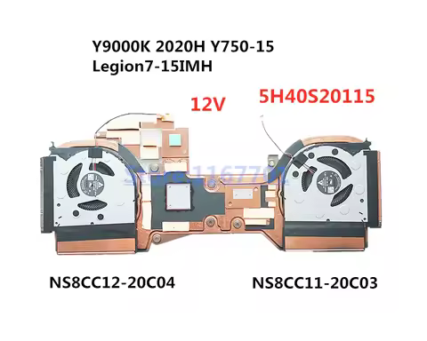 New Laptop CPU/GPU Cooler Heatsink&Fan For Lenovo Legion 7i 7-15IMH Y750-15 Y9000K 2020H 5H40S20115 