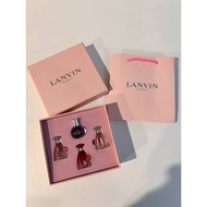 (ORI) L A N V I N_SET 4IN1 (4X4.5ML) PINK BOX WITH PAPER BAG