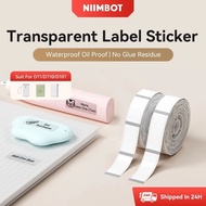 NIIMBOT D11H/D110M/D101 Transparent Sticker Paper,Waterproof And Oil Proof Household Storage