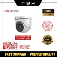 Hikvision DS-2CE76D0T-ITPFS 2MP 3.6mm Audio Turret CCTV Camera-TSH