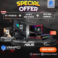 AMD COMBO Computer Set (R9 9950X3D + ROG STRIX X870-F + Trident Z5 Neo RGB 6000MHz 64GB 32GBx2)