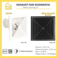 Exhaust Fan Ceiling Ceiling Black EIXO Siuonhata SHT30 Air Suction Fan Large Black Hexos/