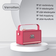 GOOJODOQ Marshall style Bluetooth speaker 5.3 BT Wireless Connection Support Hands free Calls Enhanc