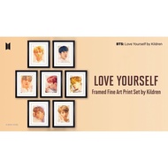 ((Chat Inquiry) Daigou BTS Official Love Yourself Art Print Paint Merchandise