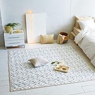 Fab the Home Washable Quilt Rug, 74.8 x 94.5 inches (190 x 240 cm), Harvest Summer Rug, 100% Cotton