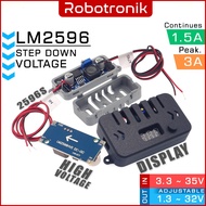 DC Step Down LM2596 (Adjustable) Case 2596 Display Buck Converter Turun Voltan Casing 5V 12V 24V LM2