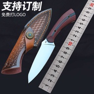 D2 Steel Fixed Blade Straight Knife G10 Handle EDC Outdoor