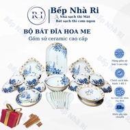 Hoa Me dinnerware set made of high-quality Ceramic, elegant and luxurious dining table decoration to