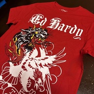 Ed Hardy 100% Cotton T-Shirt, Tiger Pattern, Suitable for Men Women Universal