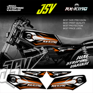 Stiker Motor YAMAHA RX KING New Variasi SCORPIONS Striping Sticker Lis Aksesoris Original Cobra Carb