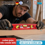 KAPRO 227 magnetic level ruler, flat level ruler, solid cast aluminum with 3 water tubes, error ±0.5
