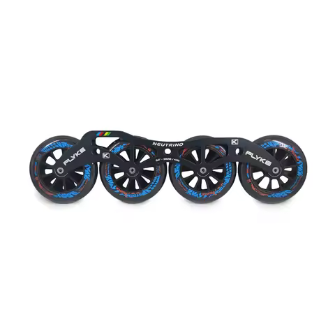 1 Pair Flyke NEUTRINO Frame Inline Speed Skate Frame With Wheels 4X110 4X100 4X90 Chassis MPC Black 