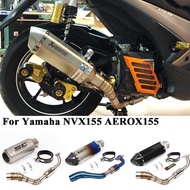 SALE For Yamaha NVX155 AEROX155 Motorcycle Akrapovic Exhaust Modified Scooter System Muffler Front L