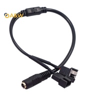 A&W DC 5521 to 4Pin PWM 4 Pin 2 Wayputer PC Router Fan Power Adapter Cable 12V