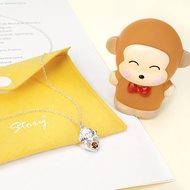 Osaru no monkichi經典系列-My love淘氣猴晶鑽純銀項鍊
