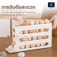 ALL U CAN BUY ที่วางไข่อัตโนมัติ4 ชั้น สามารถใส่ไข่ได้ถึง30ฟอง กล่องใส่ไข่ถาดใส่ไข่พลาสติก กล่องที่จ
