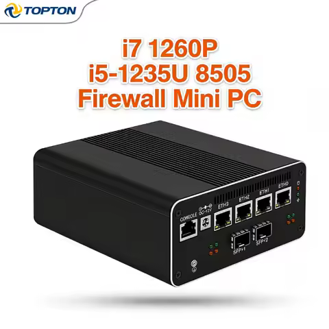 X8 Firewall Mini PC Intel 2*10G SFP i7 1260P i5 1235U i3 1215U 8505 8x2.5G LAN 2*SATA Home Server Ro