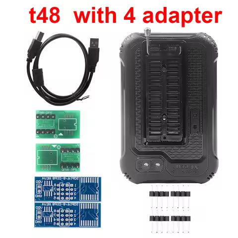 XGECU V12.67 T56 T48 Programmer 56 Pin Drivers ISP Support 21000+ with 30 adapter EMMC-ISP ADP_F48_E