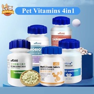 ¤■۞180pcs Pet Dog Supplement Cat Vitamin Multivitamin Probiotics Beauty Hair Bulu Bone Calcium  Vita