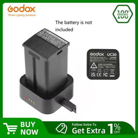 Godox UC30 USB C PD Charger (Battery is not included) for AD300Pro AD200 ad200proII ad200pro Flash B