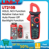 UNI-T UT210B True RMS 200A AC Mini Clamp Meters Ammeter NCV Test Professional Multimeter Digitais LC