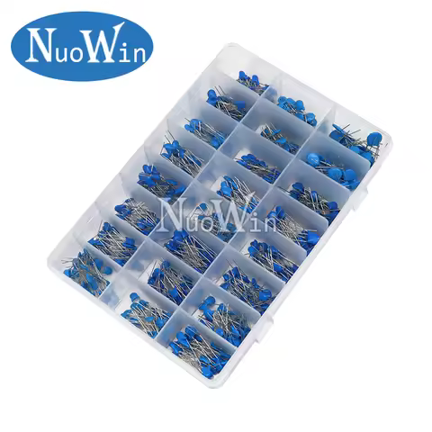 700PCS 1KV 10PF-100NF 1000V High Voltage Ceramic Capacitor Kit 10PF-100NF 24Values Capacitance Assor
