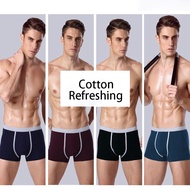 4 PCS Men Cotton Boxer Briefs Underwear Short Pants Men's Boxer Briefs Renoma Underwear Men Plus Siz