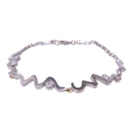 TIFFANY＆CO 18K白金Diamond Frank Gehry Bracelet鑽石手鏈