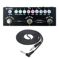 CUVAVE M-VAVE Cube Baby Compact Multi-Effect Pedal Board พร้อม Instrumental การบันทึกการ์ดกีตาร์ Rev