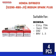 H ONDA DIFR6D13 (12290-RB0-J11) PALAM PENCUCUH IRIDIUM - CITY T9A/ CRZ/ JAZZ T5A/ BRV SPARK PLUG