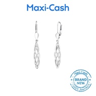 Dangling Earrings in 18K White Gold