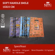 Kantong Plastik 30x40 Soft Handle Oval Smile 15X22 20X30 25X35 30x40 Isi 100lembar